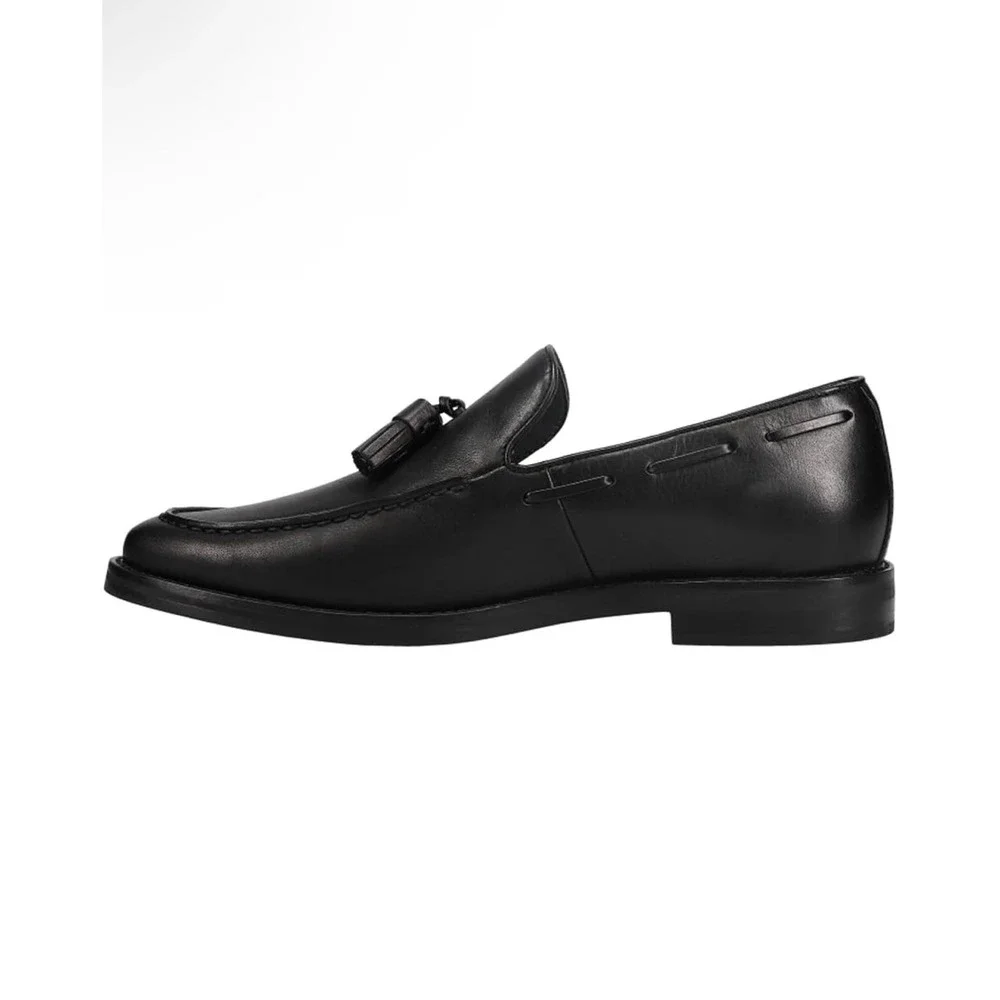 Sperry Mens STS19279 Debonair Black Leather Tassel Loafer Shoes Size 9.5